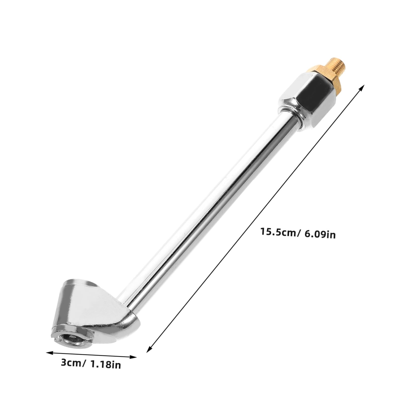 PLAFOPE Extension Adaptor Tire Inflator Extension for Car Bike Motorcycle Heavy Duty Brass Chuck