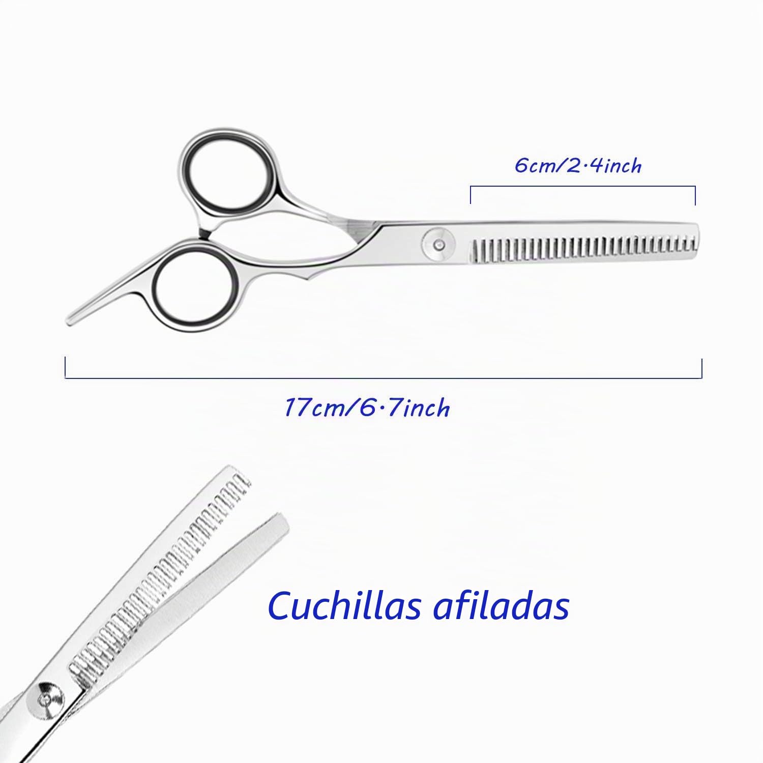 Tijeras Profesionales para Adelgazar el Cabello de Acero Inoxidable para Salón