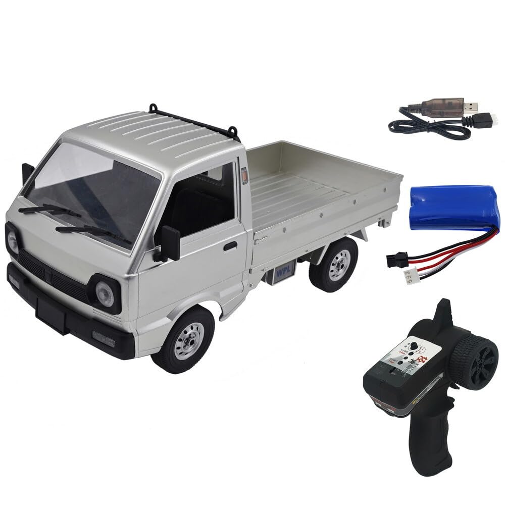s-idee Kei Truck Scale Pritschenwagen 1:10 2WD RTR, Silber/grau