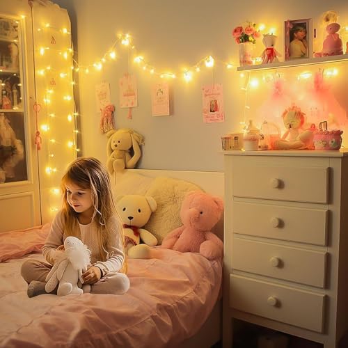 Image of HashWOW 10 Meter LED Diwali Lights for Decoration for Home. String Light for Decoration | Decorative LED Rice Light | Warm White, Pack of 1, for Diwali, Ganesh Chaturthi, Halloween, Christmas Decor