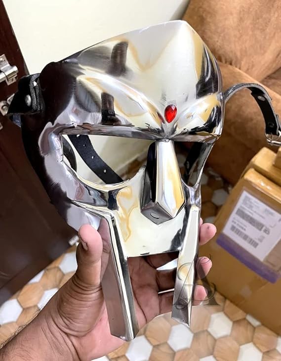 Generic Medieval/Fantasy MF Doom Mask Helmet Halloween Prop Cosplay Costume Accessory Collector For Roleplay Theater Play BY Antique House Craft - Image 3