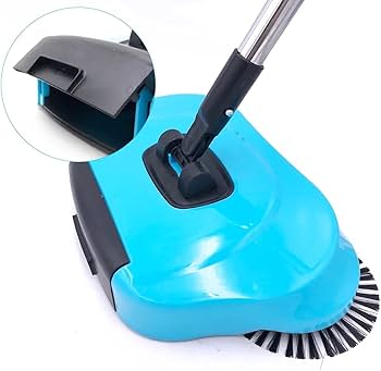 Stainless Steel Sweeping Machine Push Type Hand Push Magic Broom Dustpan Handle Household Cleaning Package Hand Push Sweeper mop (red) : Amazon.ca: Health & Personal Care