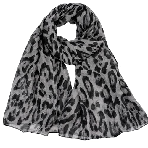 Materiale leggero di alta qualità: realizzata in chiffon ultra morbido, questa sciarpa con stampa leopardata offre un comfort traspirante per essere indossata tutto l'anno. Perfetta come sciarpa leggera da donna per i viaggi o per l'uso quotidiano.