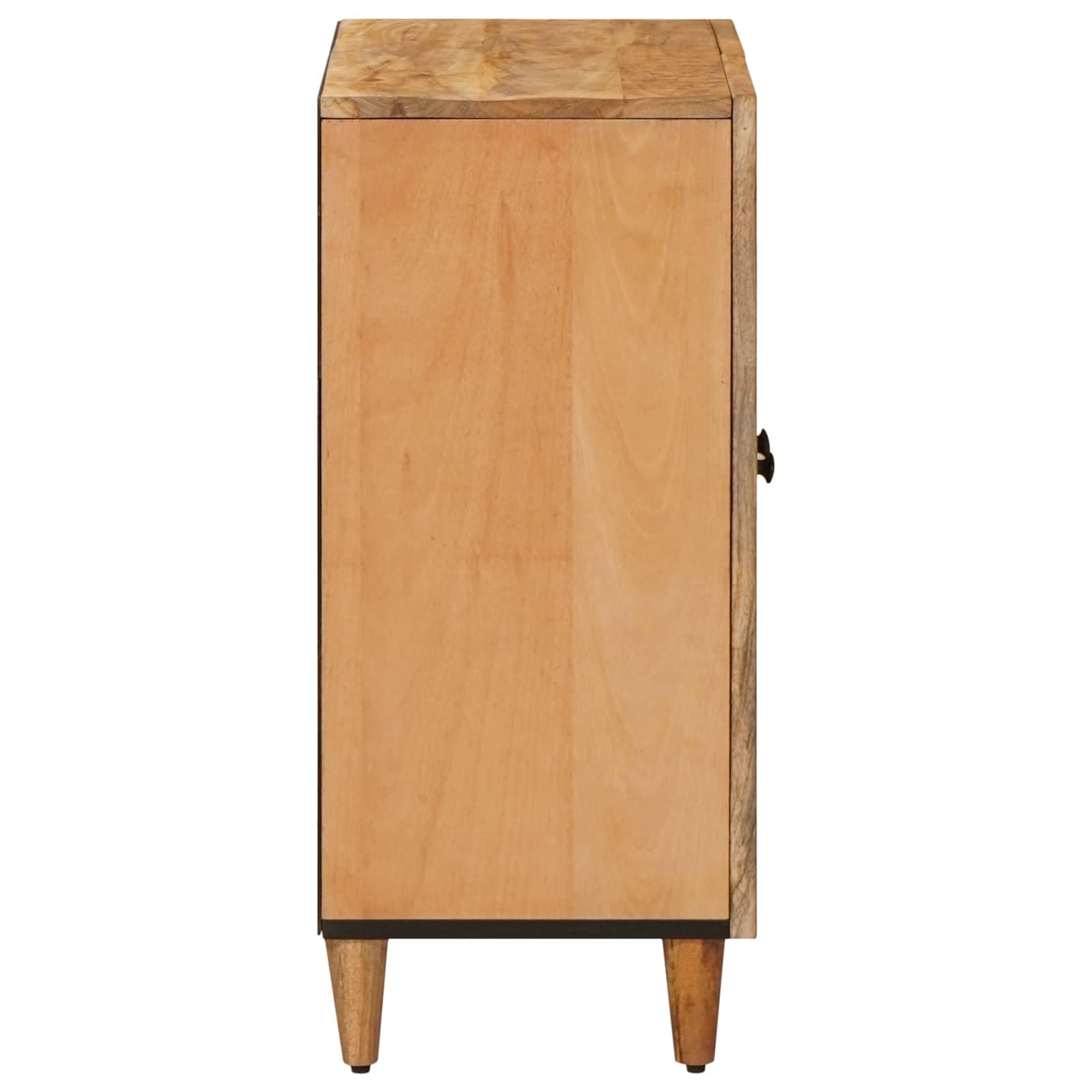 Armario de almacenamiento marrón 60 x 33,5 x 75 cm de mango de madera