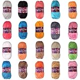 JubileeYarn Amigurumi Select Yarn - Baby Acrylic - Variety Pack - 12 Skeins