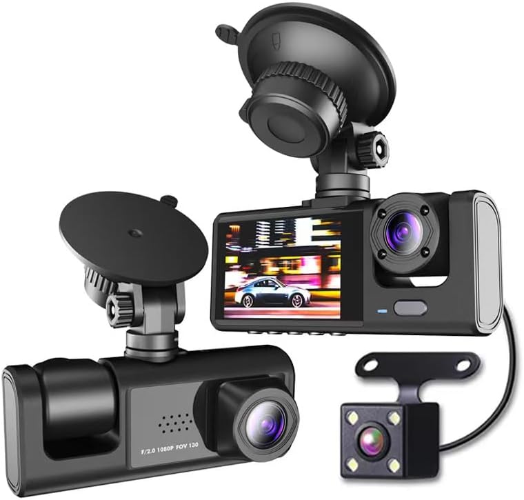 Car Dash Cam for Audi Q3/Q4/Q5/QS5/A3/A4/A6/A8 2007 2008 2009 2010 2011 2012 2013 2014 2015-2025, 140° Wide Angle and 24H Parking Mode WiFi Smart App Control 4K Front and Rear Dual Channel Camera