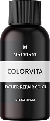 MALVIANI Restaurador de color de reparación de cuero, marrón expreso oscuro, reparación de muebles, vinilo, sofá, asiento de automóvil, sofá,