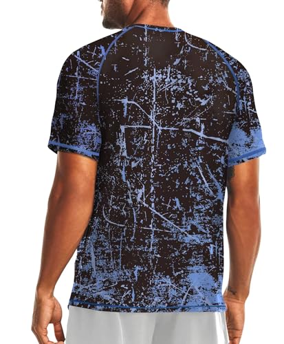 Men's Rashguard Swim Shirt Short Sleeve UPF 50+ Sun Protection Shirt SPF Quick Dry Water Lightweight Shirt2