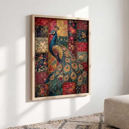 Image of kotart Traditional Art Wall Painting Home Decoration With Frame For Living Room Bed Room Hotel Wall Decor Digital Reprint Engineered Wood (14X20 inch)