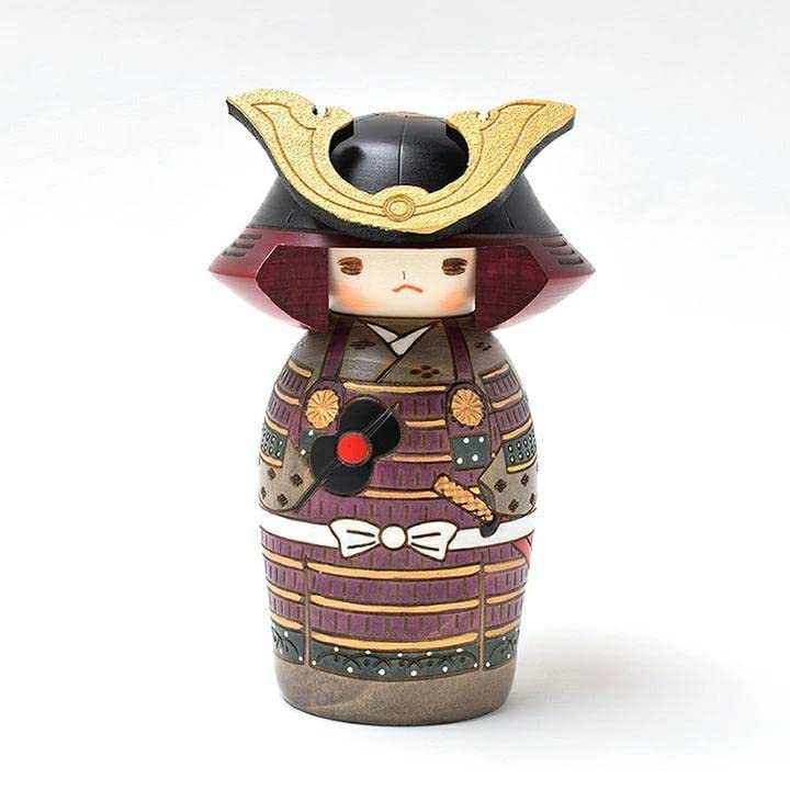 卯三郎こけし 五月人形 若武者 日本製 木製 五月人形こけし 若武者 かがり火セット｜卯三郎こけし公式