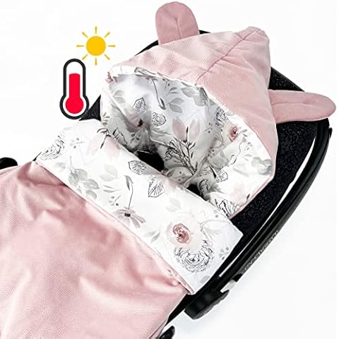 Baby Fußsack Schlafsack für Babyschale GANZJÄHRIG Babyfußsack Frühling Sommer leicht dünn, Einschlagdecke Kinderwagen Bett Wiege Cover