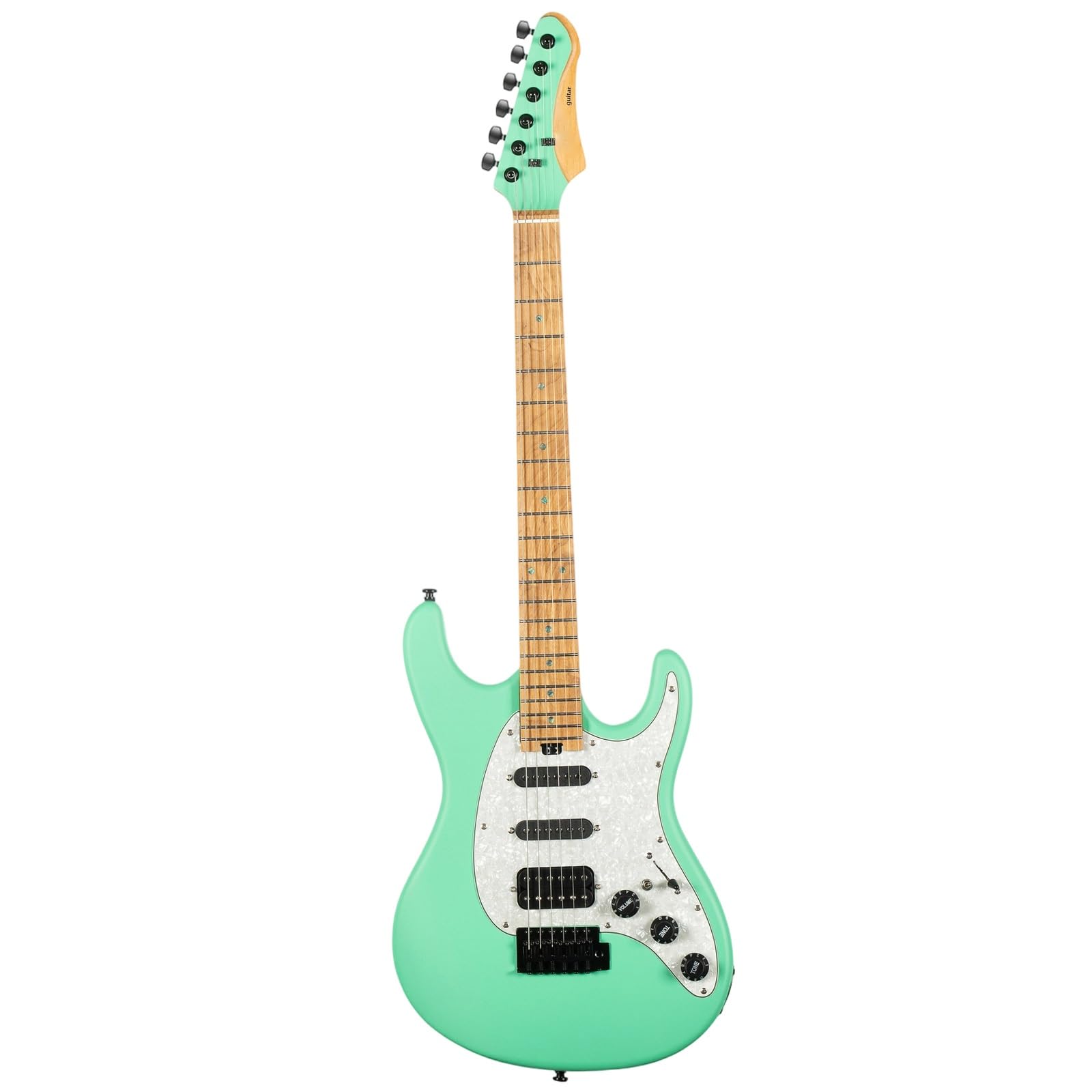 Standard Gitara Elektryczna 6 Strunowa Solidna Gitara Elektryczna Standard Matowe Wykończenie Korpus Z Topoli Pieczony Klon Trwały(Type 1)