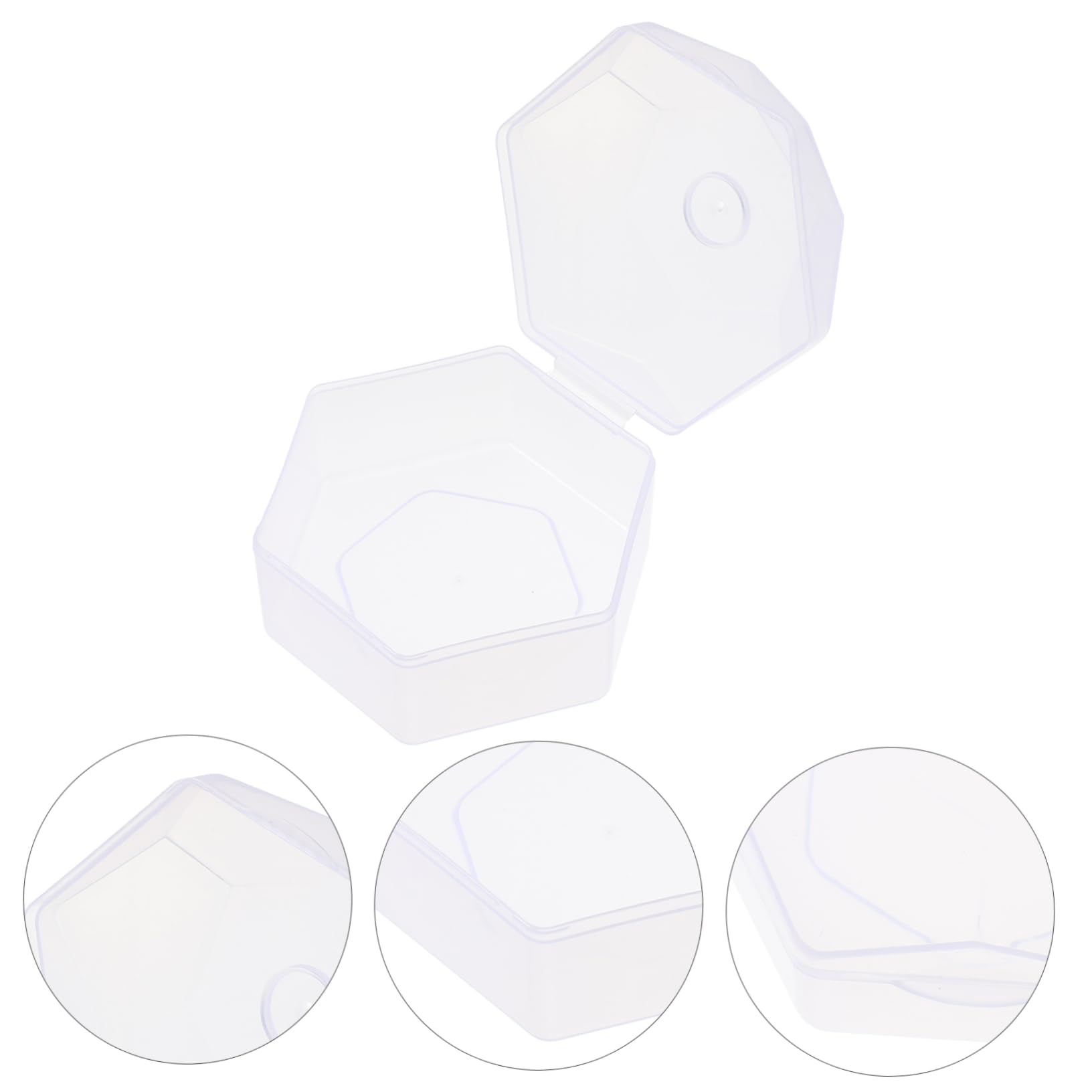 SUPVOX 2sets Pacifier Holder Silicone Storage Case Pacifier Box Cover Safe Material Easy to Clean for Infants 5pcs*2