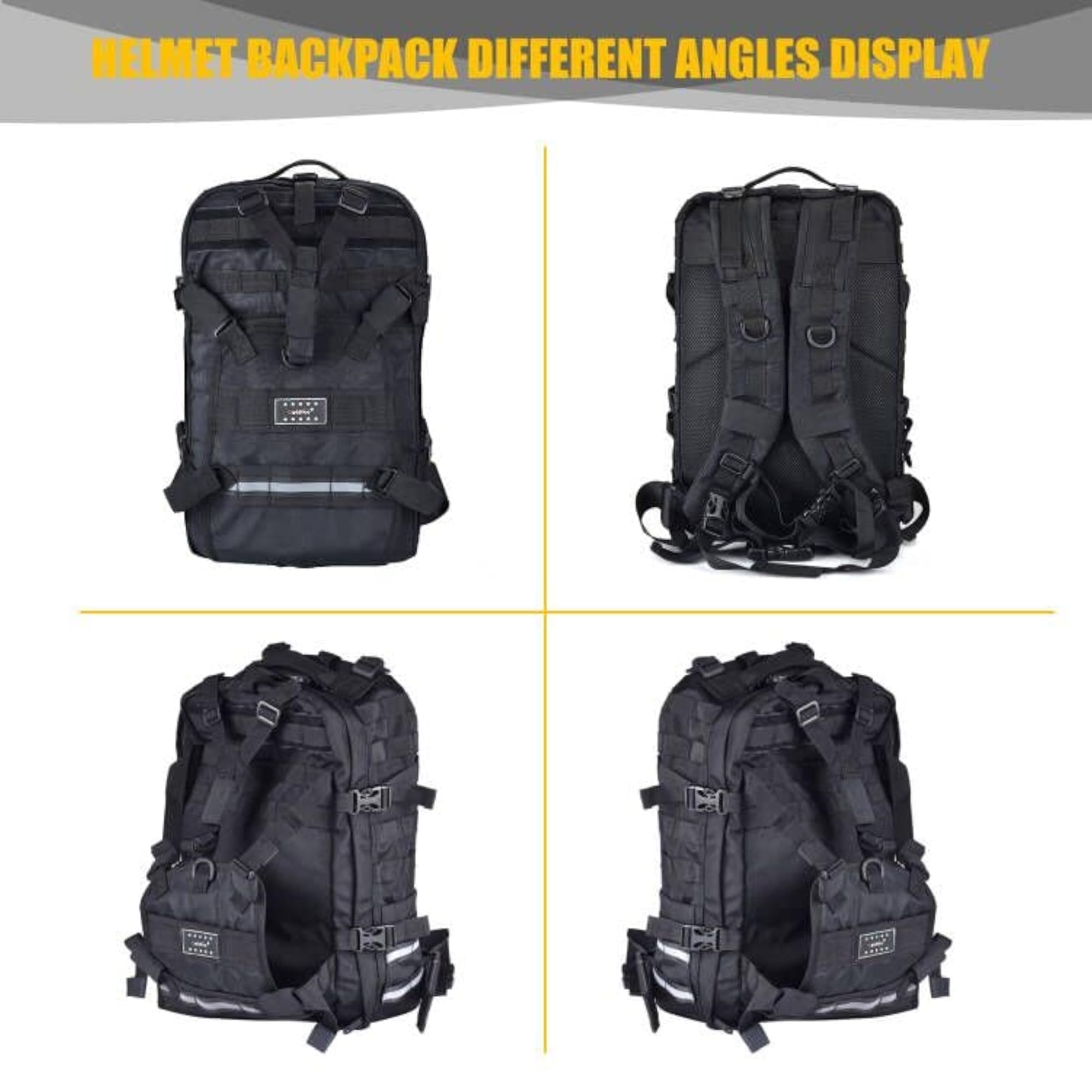 Waterproof 26L Molle Motorcycle Helmet Holder