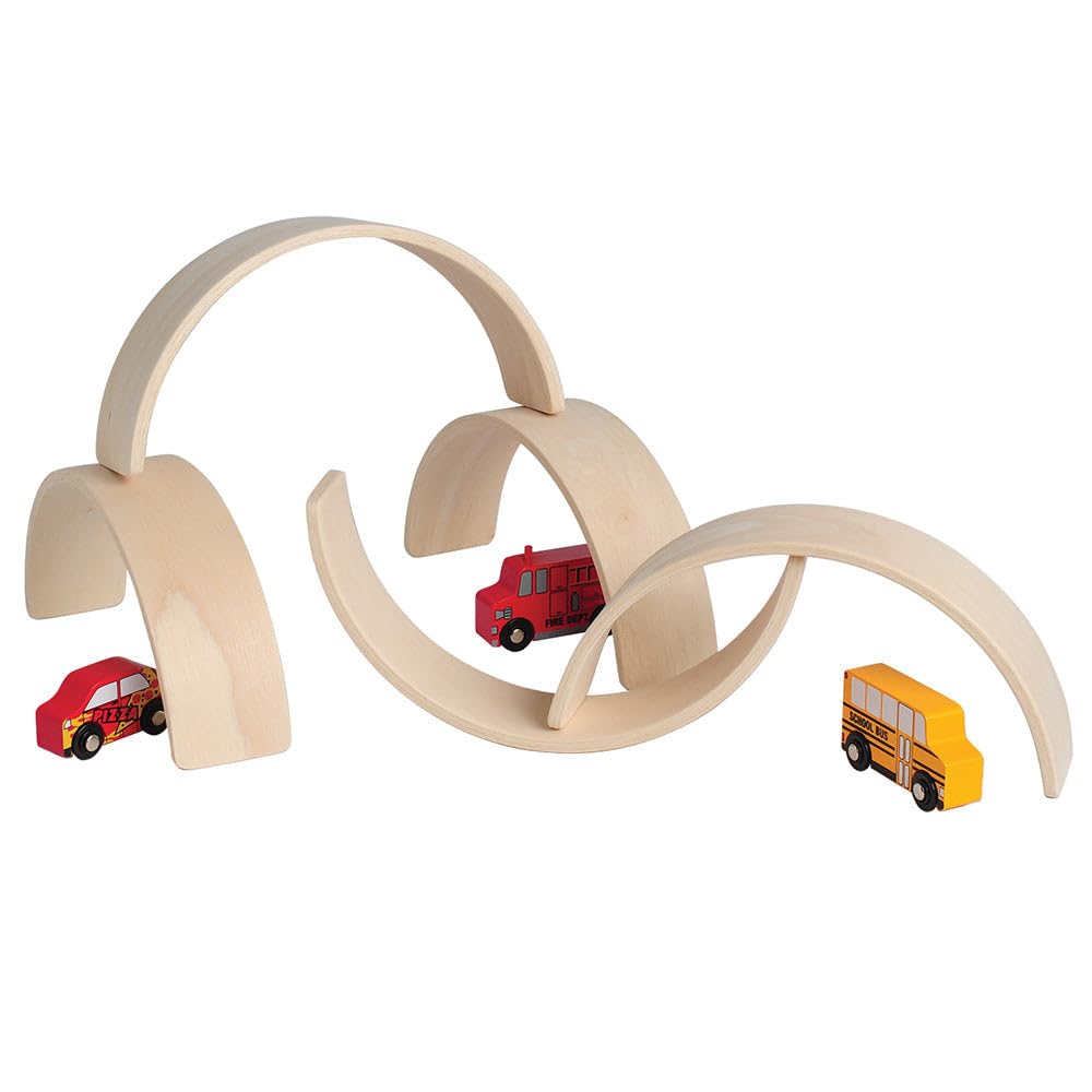 Constructive Playthings Set of Five 10 3/4" L. x 2 1/2" W. x 5" H. Unit Block Arches