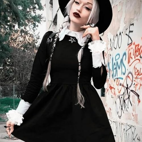 Lace Lolita Gloves Lolita White Lace Hand Sleeve Wrist Cuff for Women Girls Halloween Cosplay Masquerade Tea Party Sweet Hand Accessories 1 Pair3