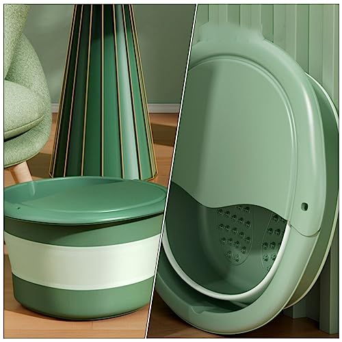 Beaupretty spa de pies plegable multiusos silicona miniatura 5