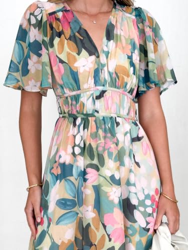 Image of Flessibili Womens Summer Floral Maxi Dress Wedding Guest Party Long Dresses 2026