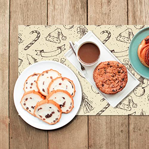 Sets de table de Noël pour protéger la table des plats chauds et taches