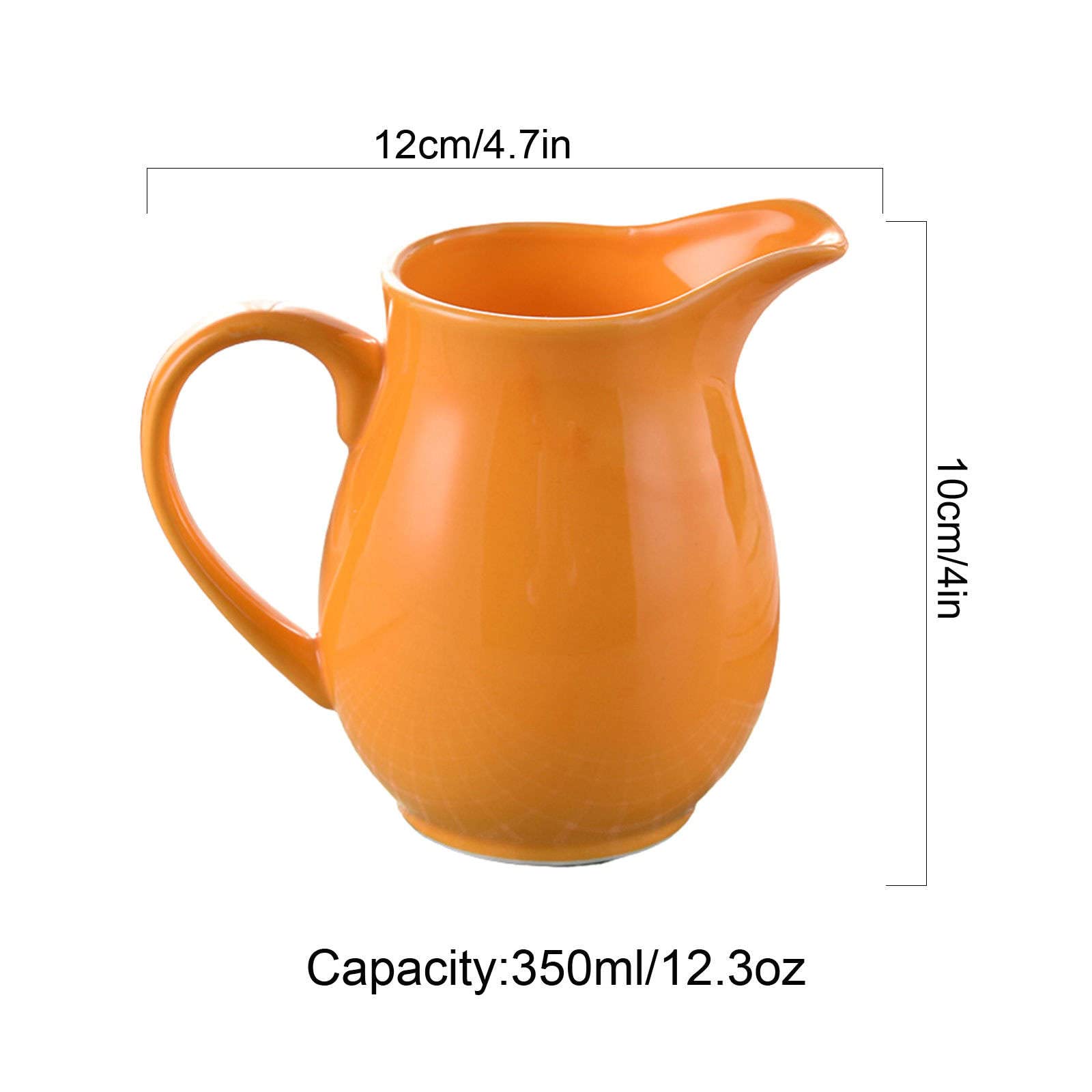 Pojemnik na cukier do kawy podwieczorek śniadaniowy, ceramiczna cukiernica, z pokrywką i dzbankiem mleko, mlecznik zestawy cukru, dzbanek, dekoracja f(Yellow,Milk Jug)