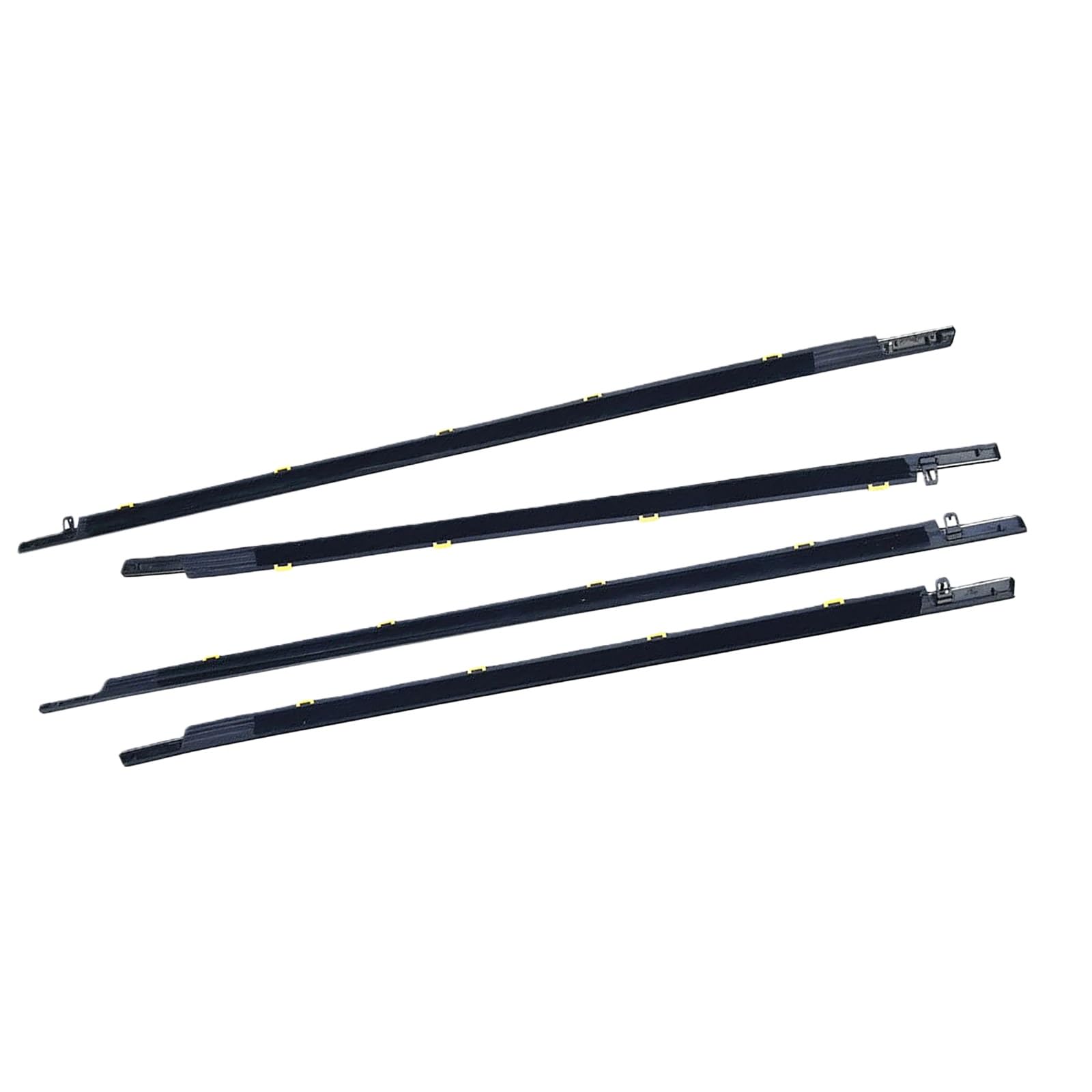 Ylrng 17-22 4Pcs Car Window Weatherstrip Side Door Glass Sealing Strip Weather Moulding Trim For Crv Outer Window Glass Seal Belt(17-22)