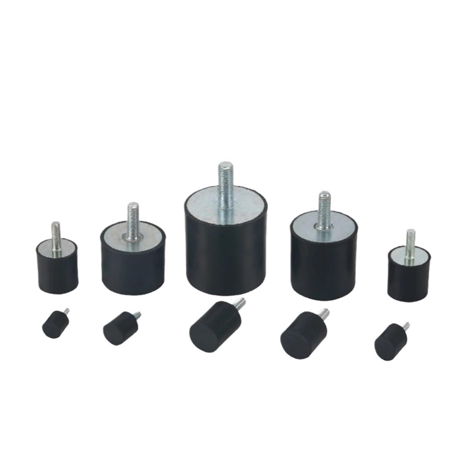 SHGUOMSC Rubber Studs Shock Absorber Thread Mount M4 M5 M6 Vibration Isolator(M6 25x25mm)