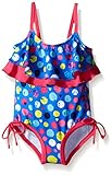 Pink Platinum Baby Girls' Colorful Dots Swimsuit