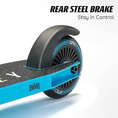 Osprey Stunt Scooter | for Boys Girls Kids and Adults, Kick T-Bar Street Pro 360 Spin Scooter with ABEC 5 Bearings and Ergonomic Handlebars, Multiple Colours