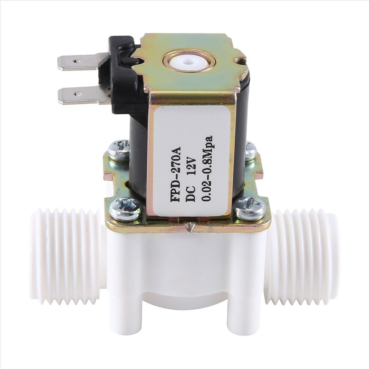 Sankaka Dc12v Normally Closed Water Solenoid Valve G1/2-Inch Plastic Electrical For Dispenser