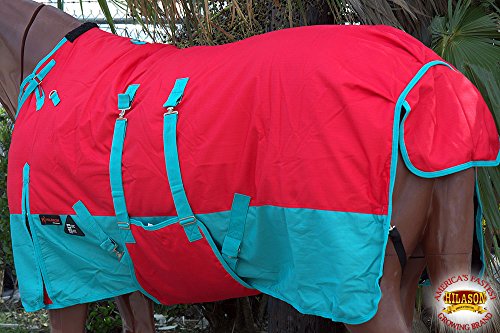 HILASON 1200D Winter Waterproof Poly Horse Blanket Belly Wrap | Turnout Blankets for Horses