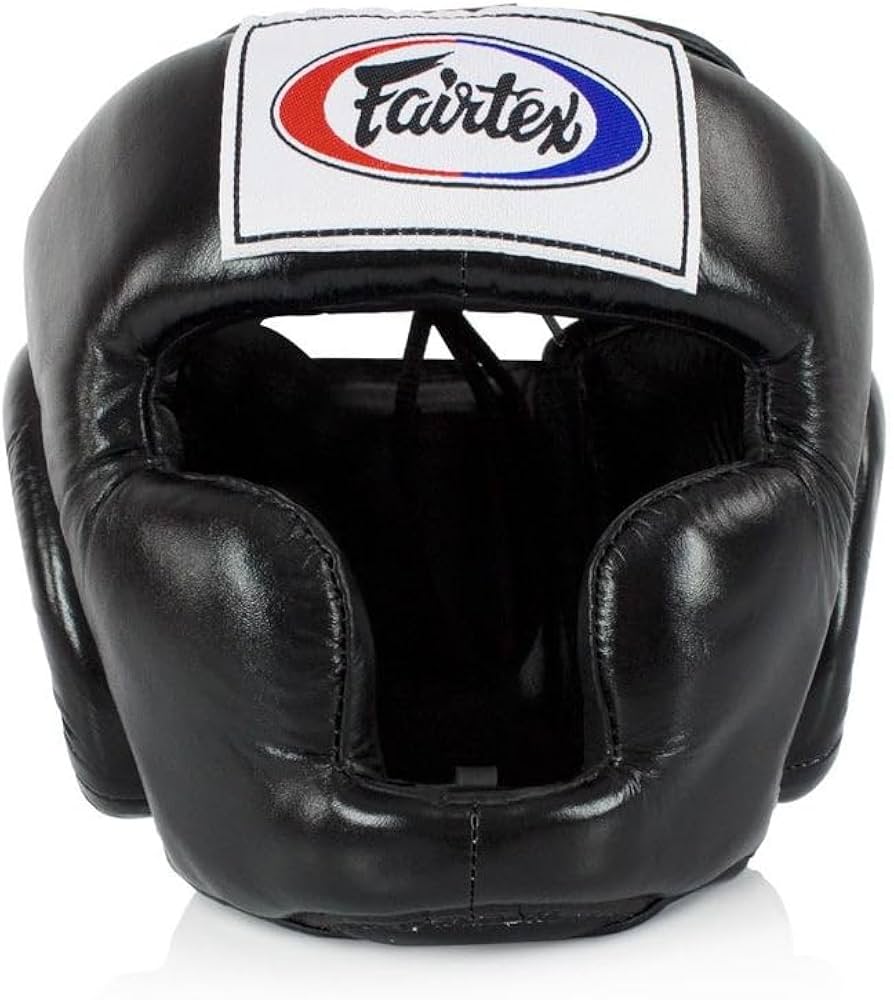 Amazon.com : Fairtex HG3 Syntek Leather Boxing Headgear - MMA