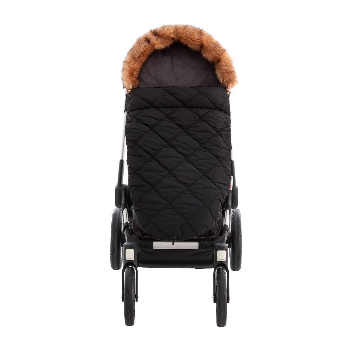Norababybags - Saco Silla Paseo: Adaptabilidad con cremallera - Diseño y Fabricación Española - Oslo Barbour negro 50x100 cm