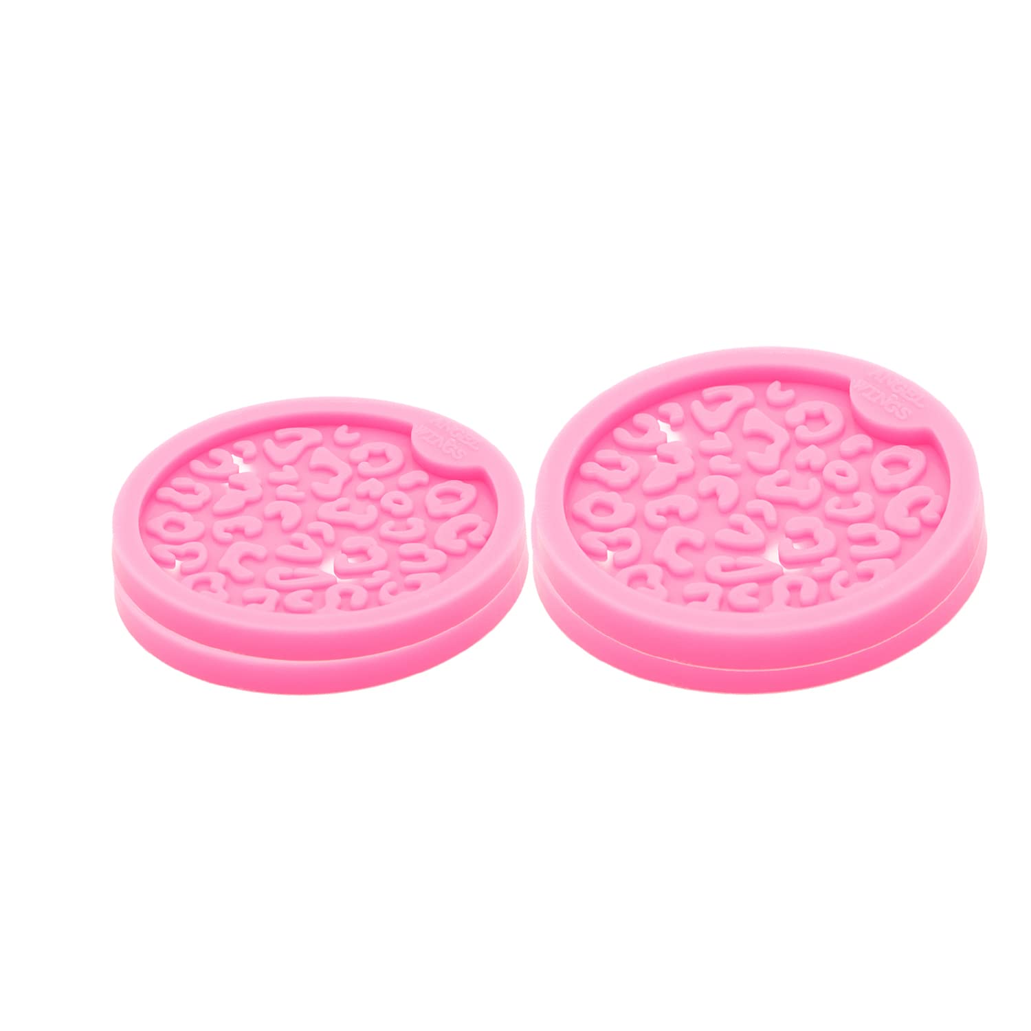 AMZTOART 4pc Silicone Resin Car Coaster Leopard Mold DIY Crafts Casting Cheetah Coaster Epoxy Mold for Homemade Decoration Cup Mats (DY0800+DY0801/*2)