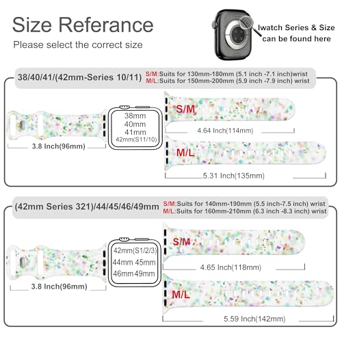 Image of Sport Bands Compatible with Apple Watch Band Women Men 40mm 38mm 41mm 42mm 44mm 45mm 46mm 49mm ,Soft Wristband Waterproof Replacement Strap for iWatch Bands Series 11 10 9 8 7 6 5 4 3 2 1 SE Ultra Transparent