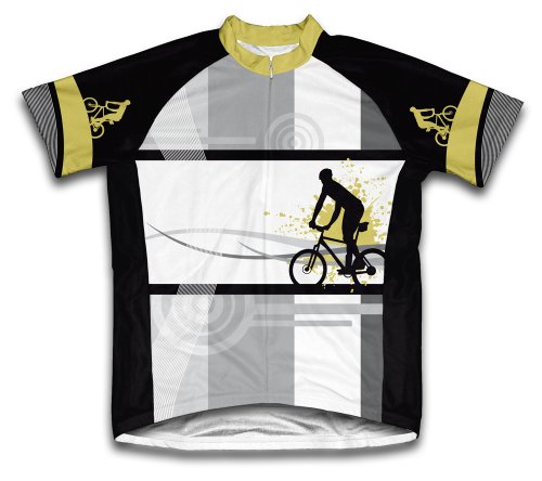 ScudoPro Biker Line Short Sleeve Cycling Jersey for Youth - Size M White