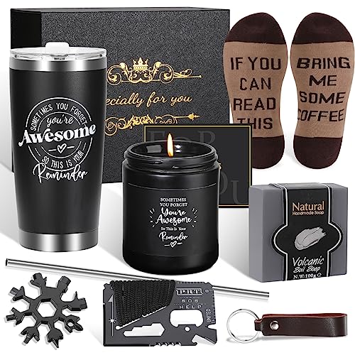 Gift Basket for Men – Care Package for Boss,Teacher, Coworker, Nurse, Dad & Husband – Birthday, Get Well Soon, Thank You,Christmas Holiday & Self Care Gift Box for Him