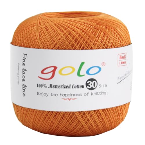 Image of golo Crochet Thread Size 30 Crochet Yarn for Hand Kniting Tatting Yarn 623
