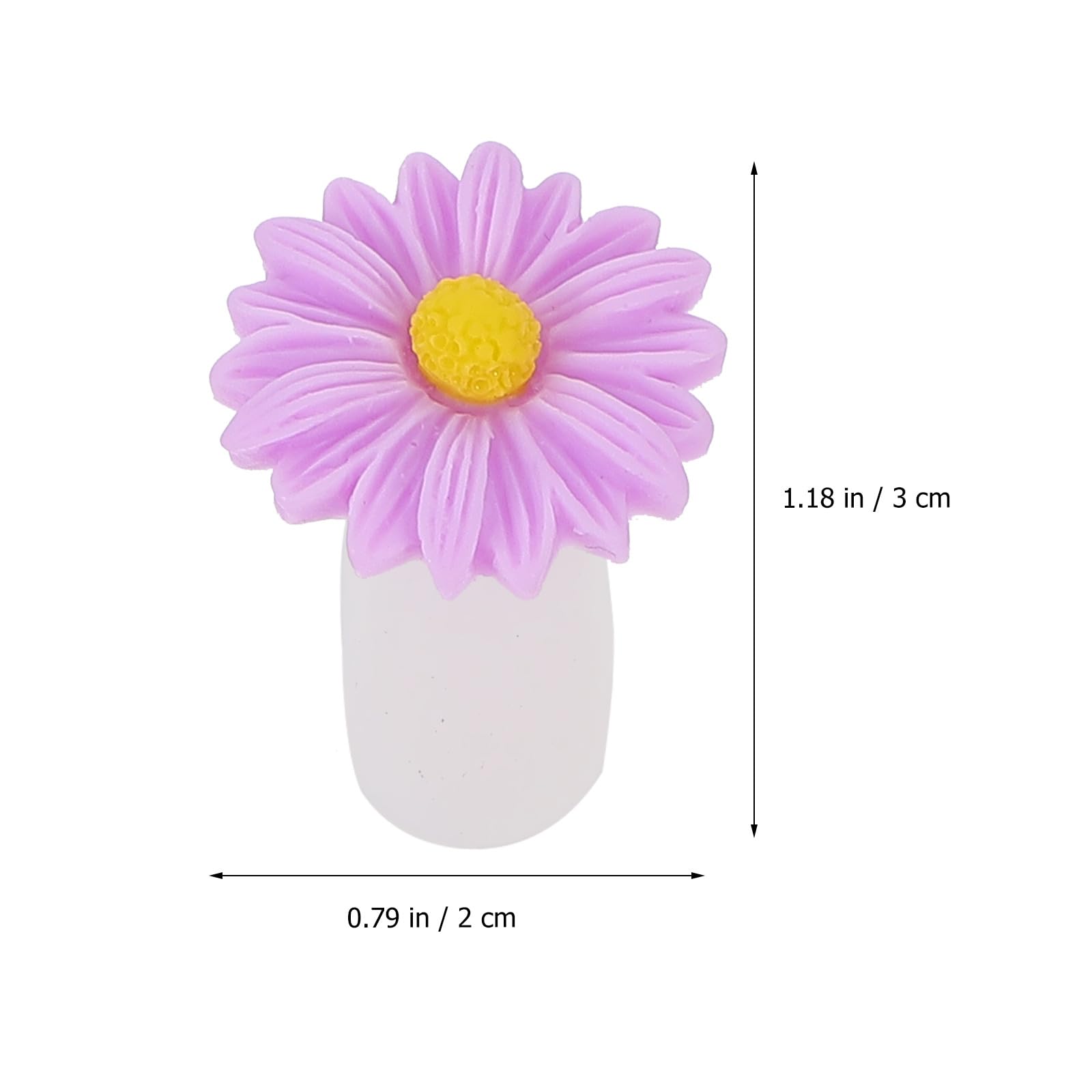 Séparateurs D'orteils 24 Pièces en Silicone Réutilisables Facilitant L'art des Ongles Design Marguerite Confortable pour Pédicure et Manucure