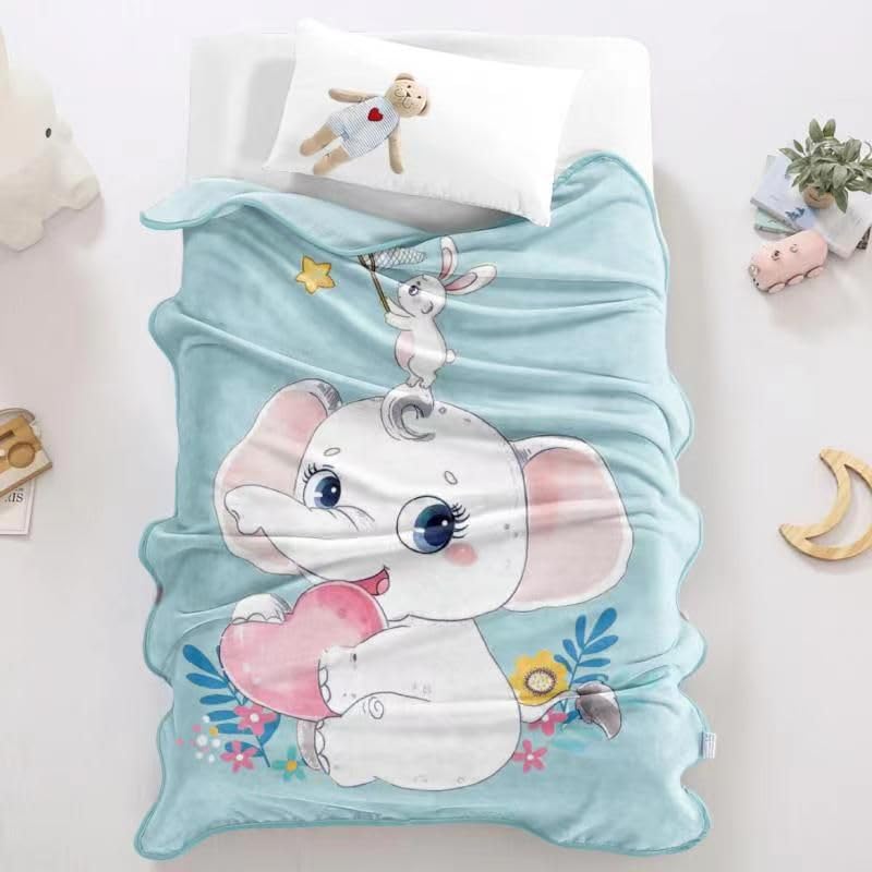 CUTEABLY Baby Girl Blanket (Elephant)