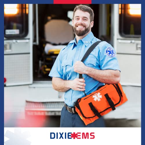 Image of Dixie EMS First Responder On Call Trauma Bag W /Reflectors - Orange