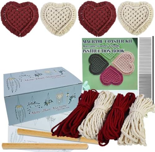 Ewparts Macrame Kit for Beginners Christmas Crafts for Adults to ...