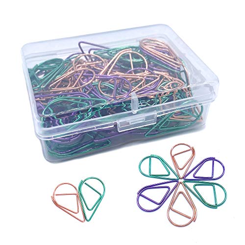 120 Pcs Multicolor Paper Clips, Smooth Steel Wire Paperclips for Office Supplier School Student(1 inch / 25mm)