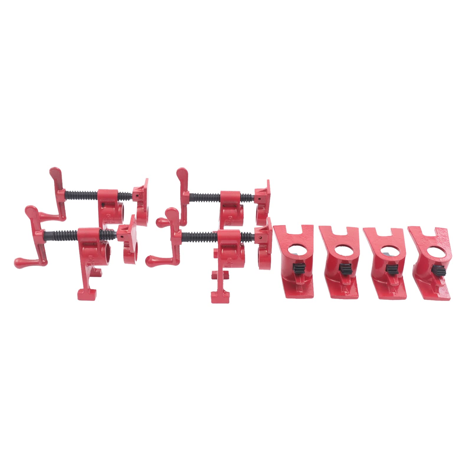 Set van 4 buisklemmen, 3/4 inch, buisschroefklemmen