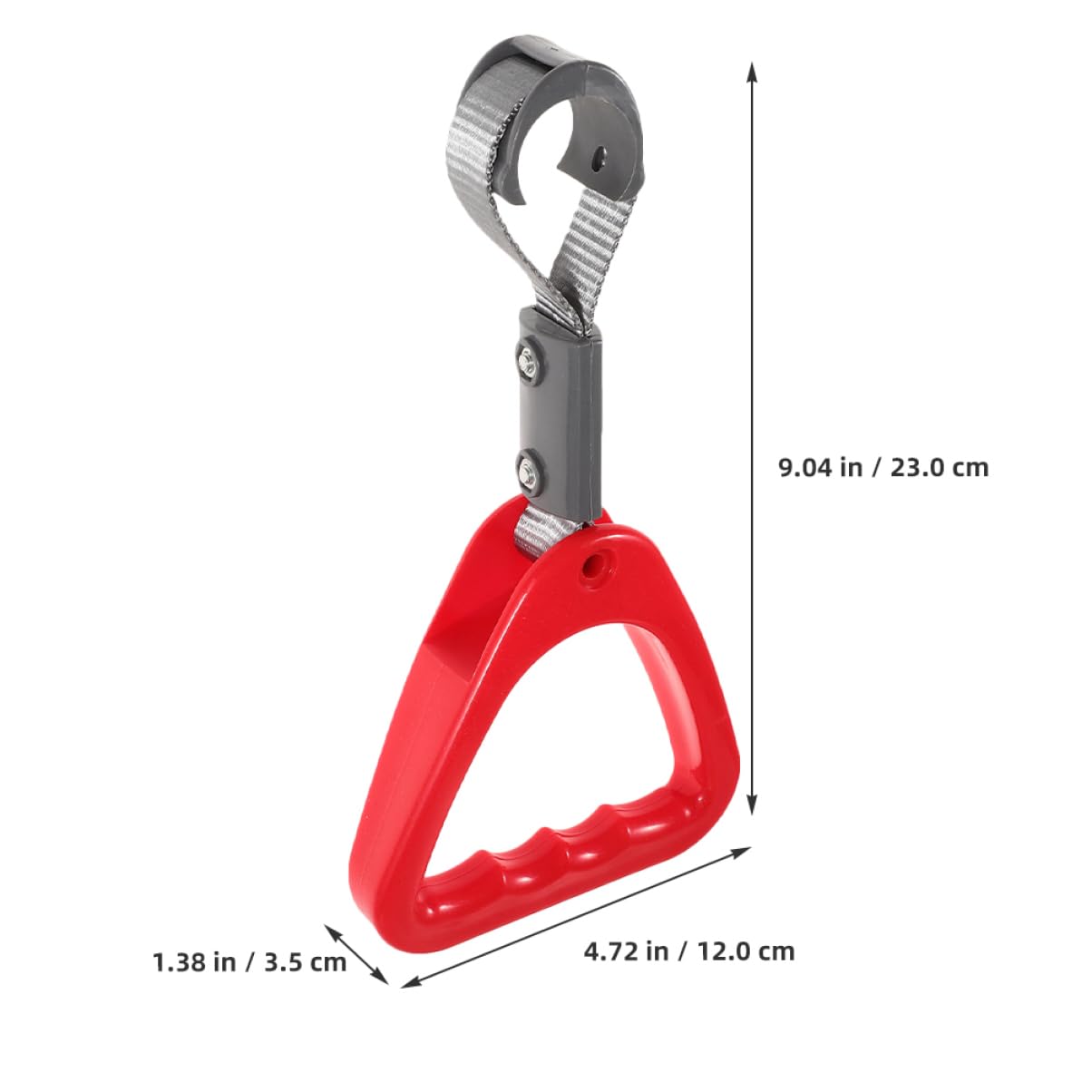 Mobestech Anillo de Mano de Asistencia para Autobús Rojo, Plástico Ergonómico, Cómodo Agarre para Transporte Público, 2 Piezas para Personas Mayores y Discapacitadas