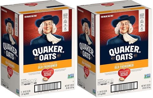 Quaker Old Fashioned Rolled Oats,Non GMO Project Verified,64oz Ba...