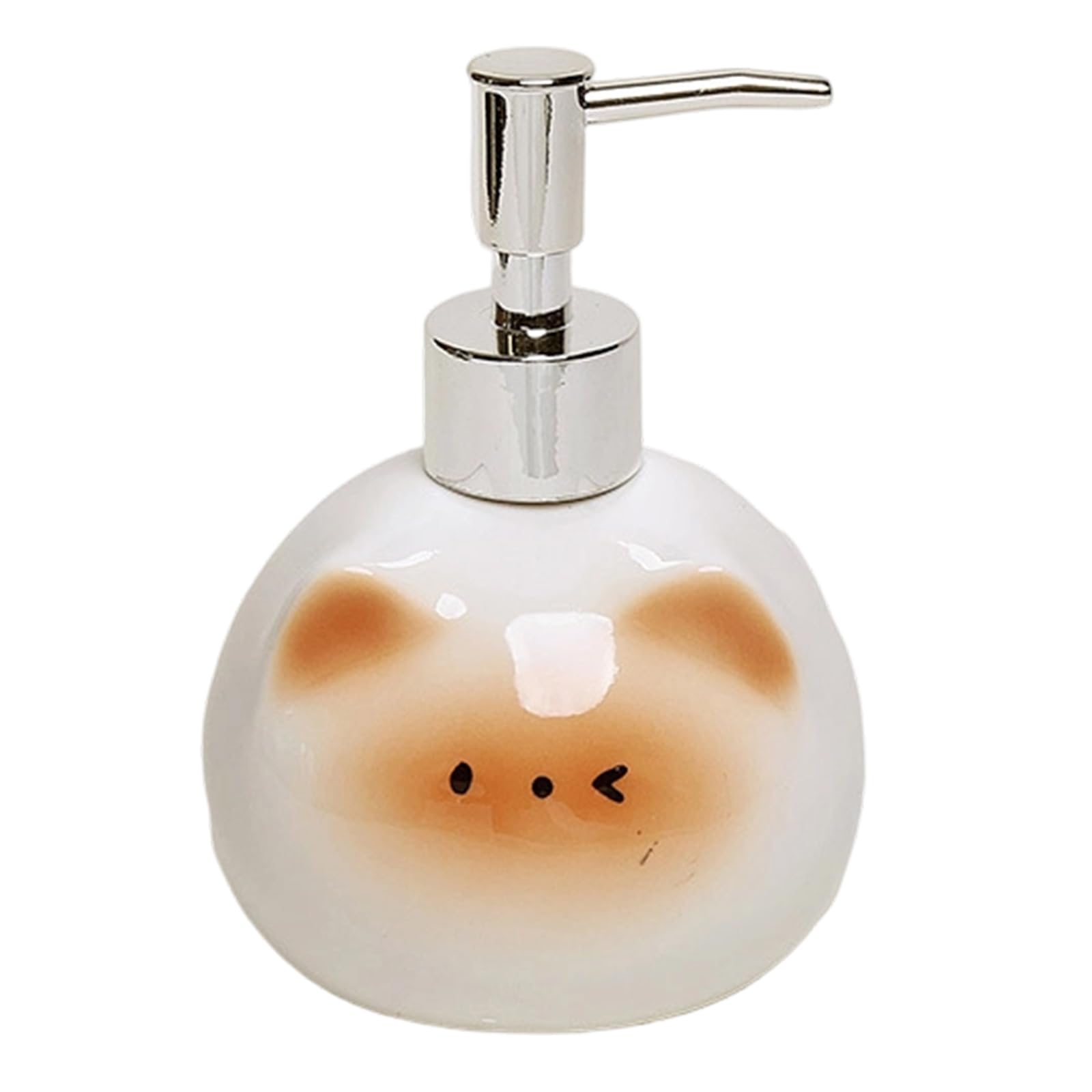 Siamese Soap Dispenser Ceramic Bottles Refillable Bottles for Shampoo, Lotions, Cream Pumps Press Container Shampoo