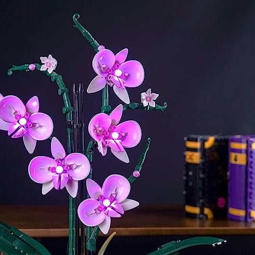 BrickBling LED Light Kit for Lego Orchid Flowers (Set 10311) - Perfect Gift for Adults