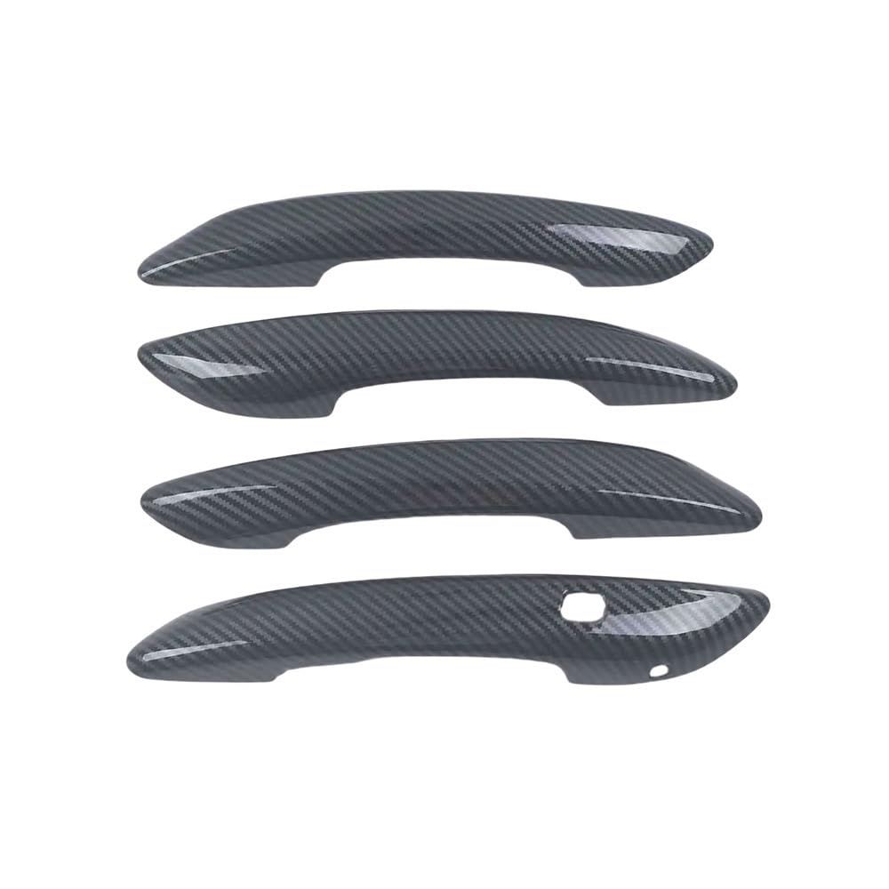 Mlhoghigd Carbon 1 Button Door Handle For Elantra Cn7 For Avante For I30 2021 2022 2023 Car Door Handle Cover Trim Sticker Accessories