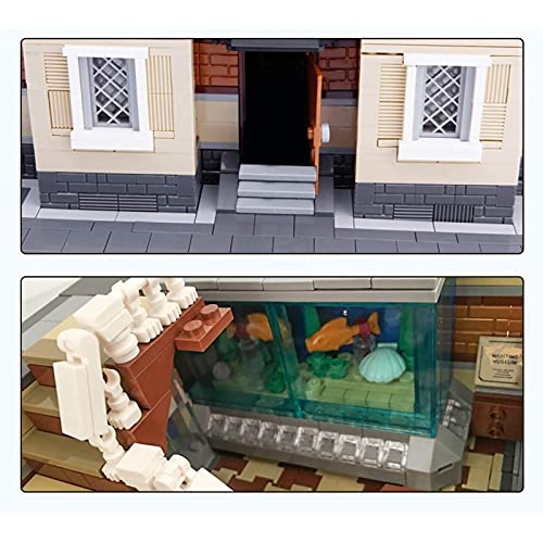 FYHCY Modular Haus Bausteine, Modular Building, 5052 Teilen Ozeanographisches Museumsmodell Custom Bausteine Bauset… – Bild 8