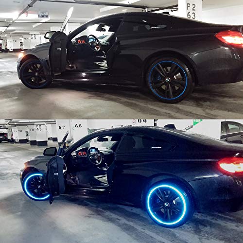 Customtaylor33 (All Vehicles) Blue High Intensity Grade Reflective Copyrighted Safety Rim Tapes (Must Select Your Rim Size), 20" (Tire Size, For Bicycles/E-Bikes) #TOP4